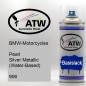 Preview: BMW-Motorcycles, Pearl Silver Metallic (Water-Based), 906: 400ml Sprühdose, von ATW Autoteile West.